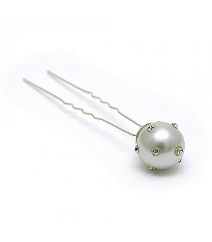 Hair Stick - 24 pcs Clear Crystal Pearl - CS-MCS0093