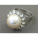 Gift set: Pearl Necklace + Earrings + Ring Set - NE-NS6072W