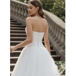 "Ethereal Romance" Strapless Sweetheart Tulle Ball Gown with Crepe Corset Bodice - BLC-BC2501A