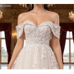 Off-Shoulder Lace & Tulle Ballgown Wedding Dress -  BLL-B54663