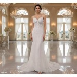 Lace and Tulle Mermaid with Illusion Corset Bodice - BLL-M24726