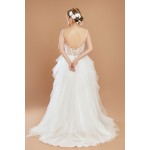 Ball Gown Glitter Floral Spaghetti Straps  Wedding Dress - CB-B1001