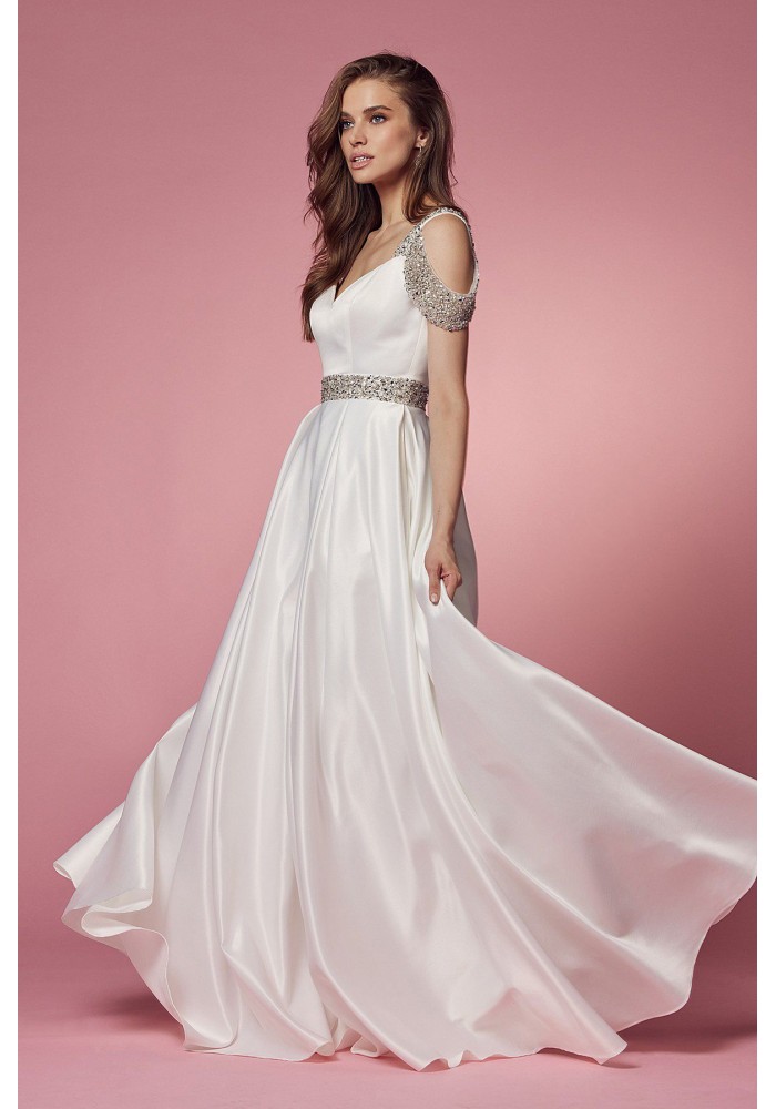 A-line Gown With Sweetheart Neckline - CH-NAR224W