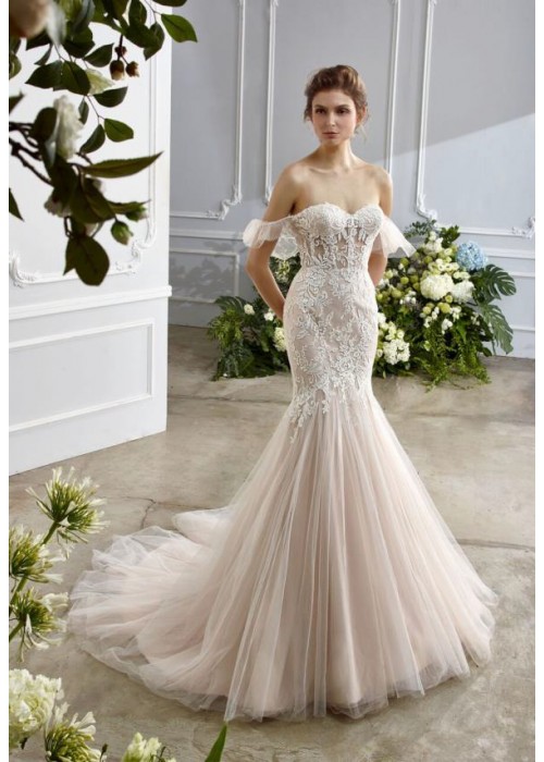 Mermaid Sweetheart Off-the-shoulder Wedding Dress - LV-1786OM