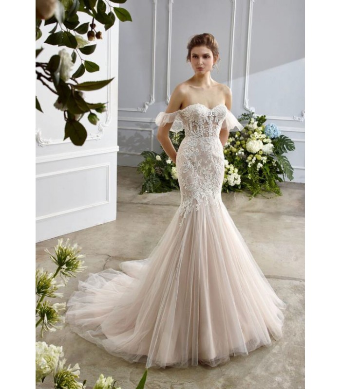 Mermaid Sweetheart Off-the-shoulder Wedding Dress - LV-1786OM
