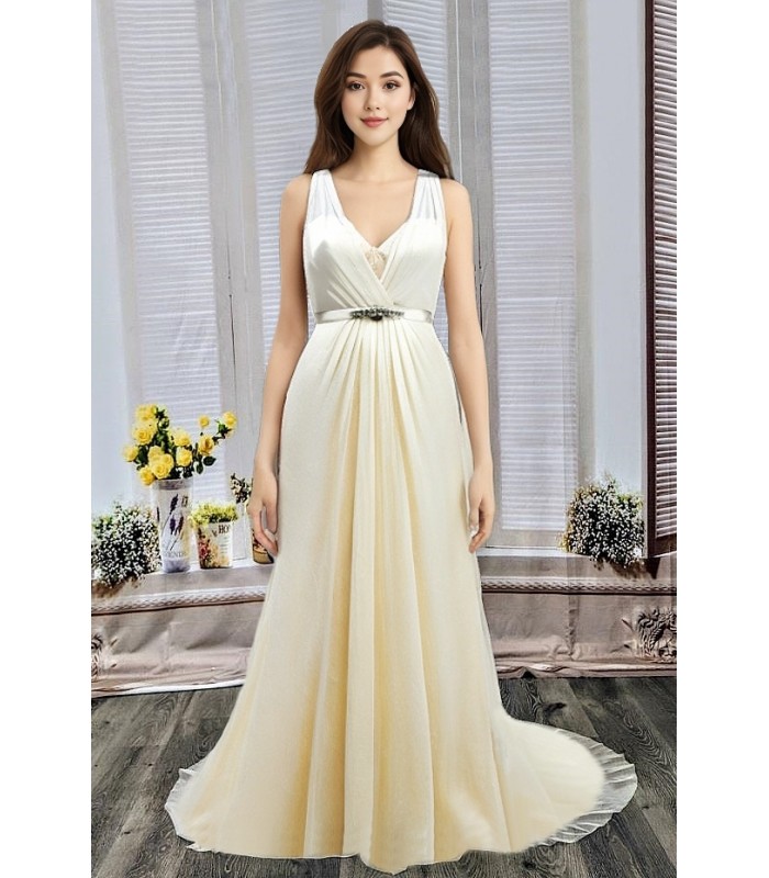 A-line Sweetheart Tank Top Wedding Dress -  LV-2017OM