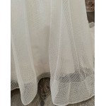 A-Line Chic Glitter Tulle  V-Neck Spaghetti Straps Wedding Dress - LV- A2003