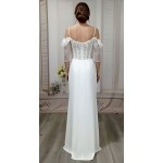 Wedding Dress -Luxury Embroidery Beaded 3-D Floral Laces A-Line- LV-A2007OS