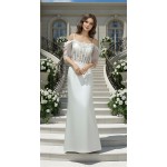 Wedding Dress -Luxury Embroidery Beaded 3-D Floral Laces A-Line- LV-A2007OS