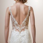 Mermaid Beaded Floral Lace Appliqued Tulle  Wedding Dress - MO-M3001