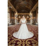 Ball Gown Off-Shoulder Semi-V cut Wedding Dress - OU-B5002